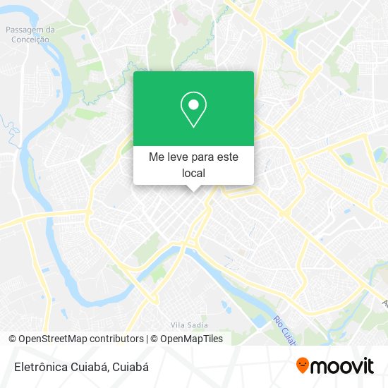 Eletrônica Cuiabá mapa