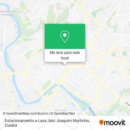 Estacionamento e Lava Jato Joaquim Murtinho mapa