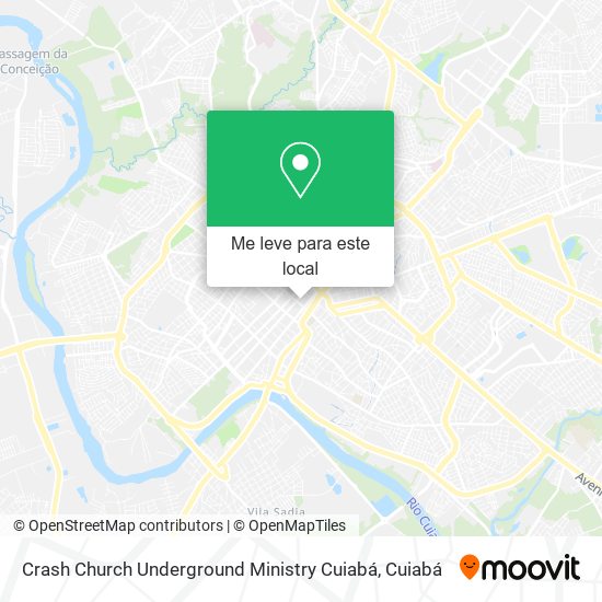 Crash Church Underground Ministry Cuiabá mapa