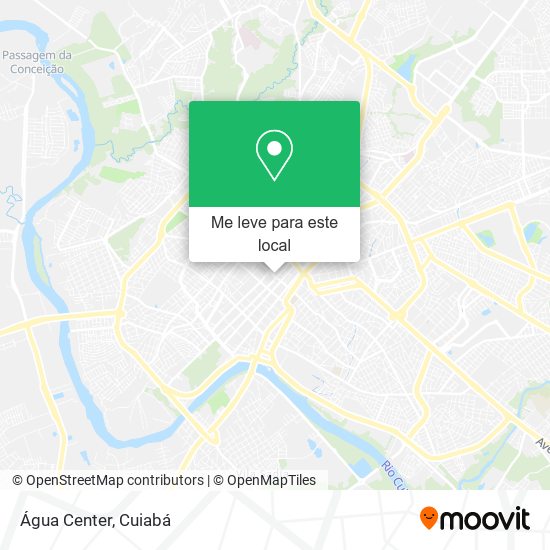 Água Center mapa