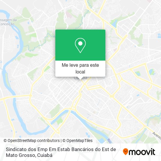 Sindicato dos Emp Em Estab Bancários do Est de Mato Grosso mapa