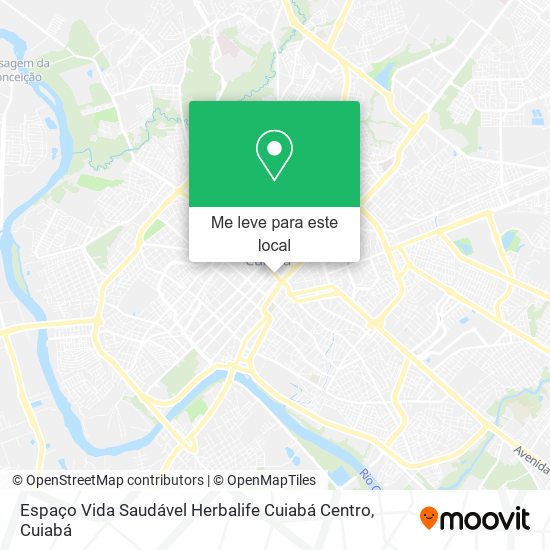 Espaço Vida Saudável Herbalife Cuiabá Centro mapa