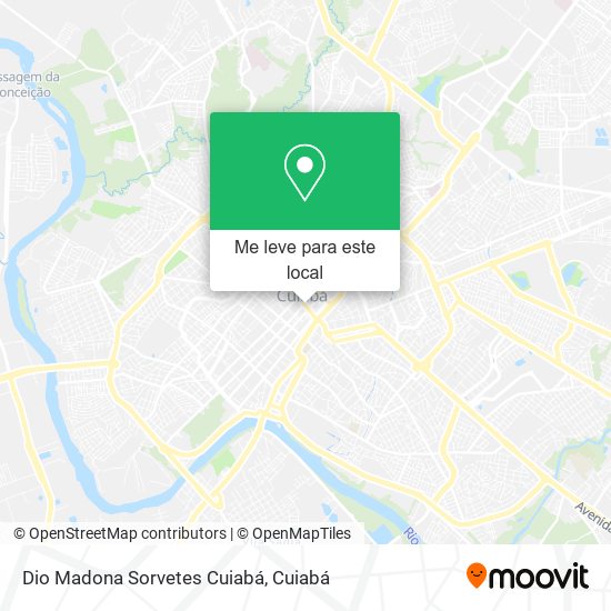 Dio Madona Sorvetes Cuiabá mapa