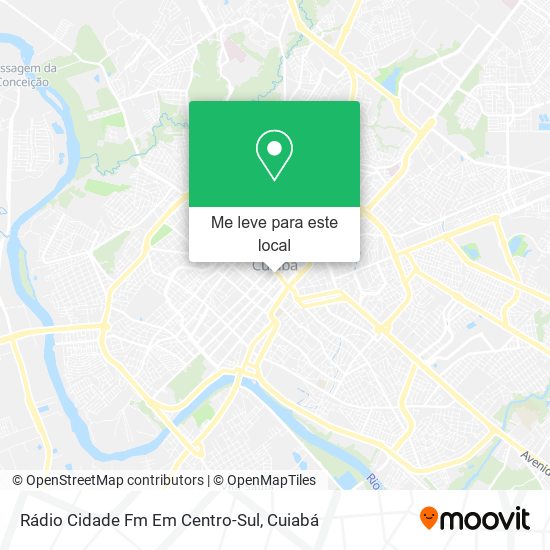 Rádio Cidade Fm Em Centro-Sul mapa