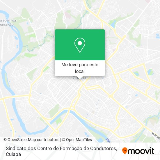 Sindicato dos Centro de Formação de Condutores mapa