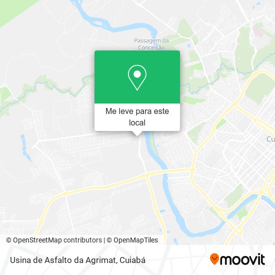 Usina de Asfalto da Agrimat mapa