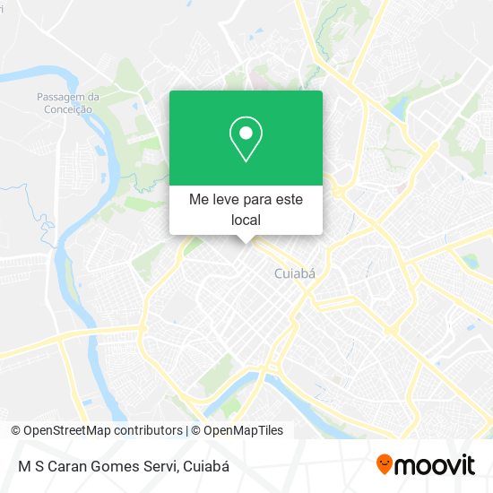 M S Caran Gomes Servi mapa