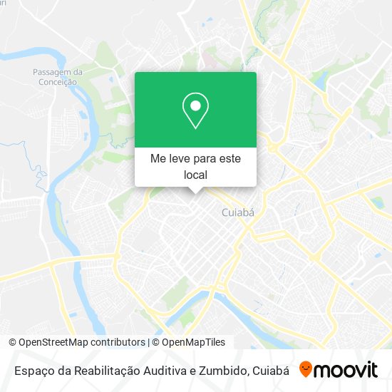 Espaço da Reabilitação Auditiva e Zumbido mapa