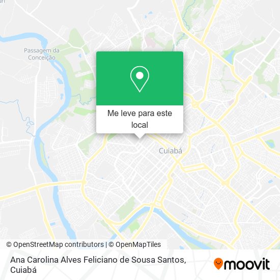 Ana Carolina Alves Feliciano de Sousa Santos mapa