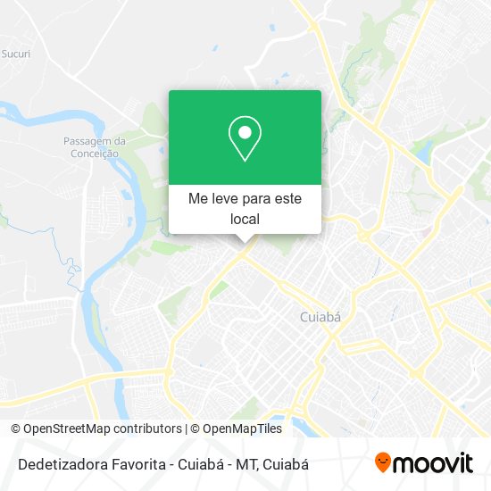 Dedetizadora Favorita - Cuiabá - MT mapa