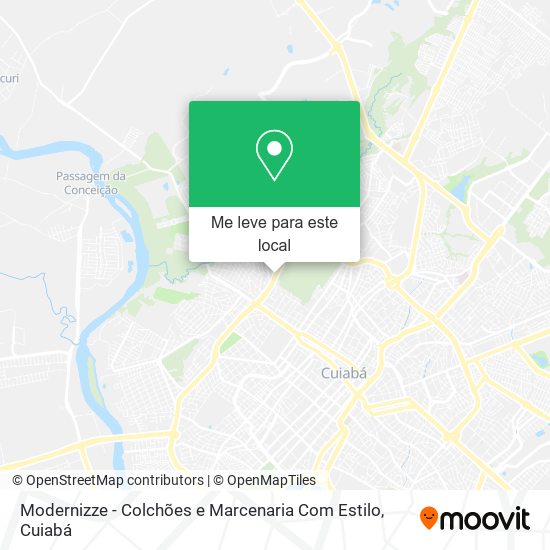 Modernizze - Colchões e Marcenaria Com Estilo mapa