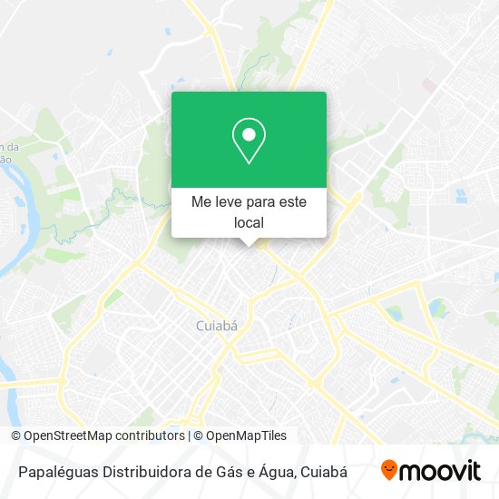 Papaléguas Distribuidora de Gás e Água mapa