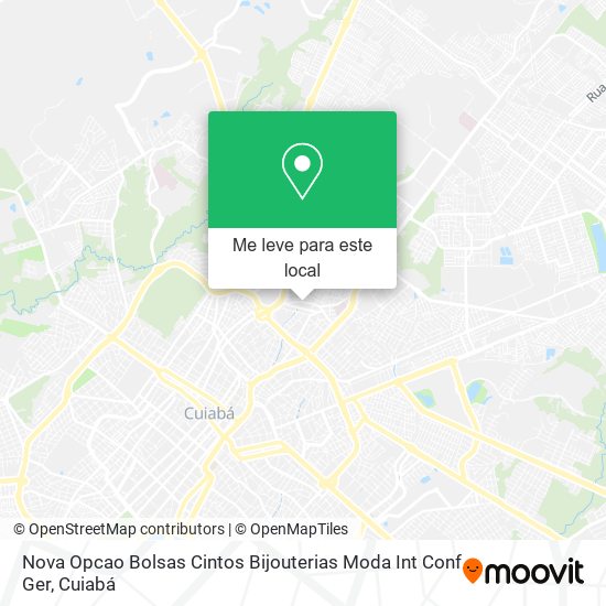 Nova Opcao Bolsas Cintos Bijouterias Moda Int Conf Ger mapa