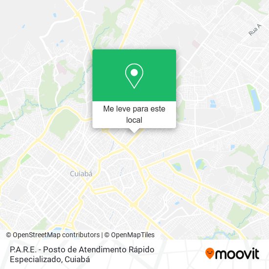 P.A.R.E. - Posto de Atendimento Rápido Especializado mapa