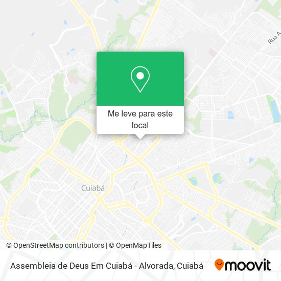 Assembleia de Deus Em Cuiabá - Alvorada mapa