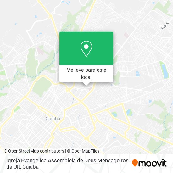 Igreja Evangelica Assembleia de Deus Mensageiros da Ult mapa