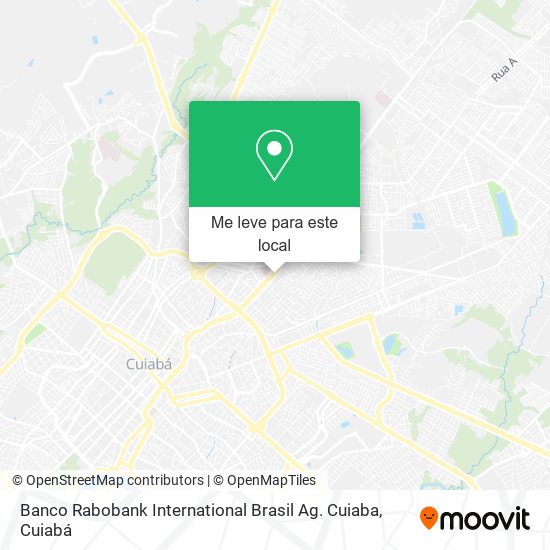 Banco Rabobank International Brasil Ag. Cuiaba mapa