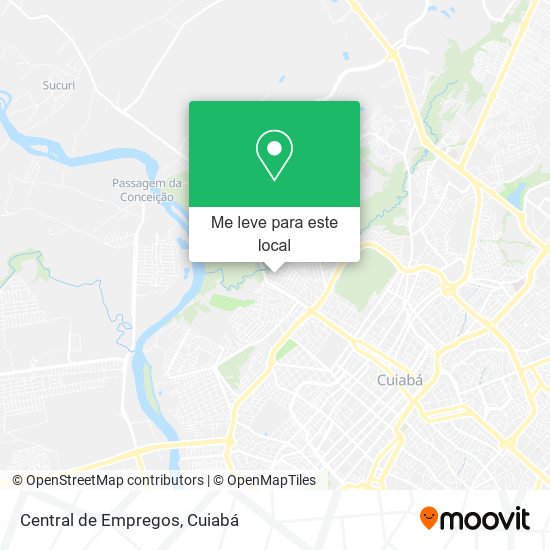 Central de Empregos mapa