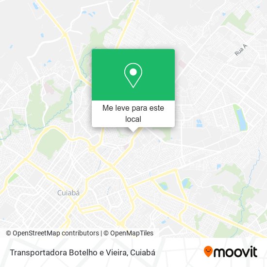 Transportadora Botelho e Vieira mapa