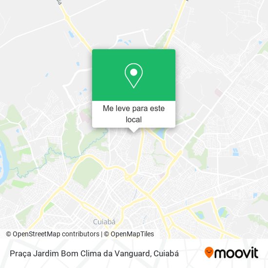Praça Jardim Bom Clima da Vanguard mapa