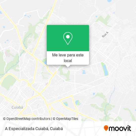 A Especializada Cuiabá mapa