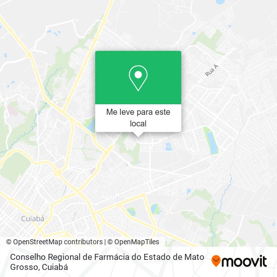 Conselho Regional de Farmácia do Estado de Mato Grosso mapa
