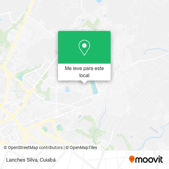 Lanches Silva mapa