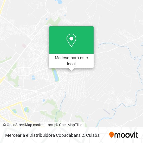Mercearia e Distribuidora Copacabana 2 mapa