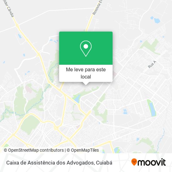Caixa de Assistência dos Advogados mapa