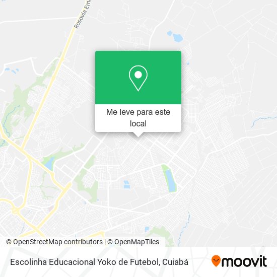 Escolinha Educacional Yoko de Futebol mapa