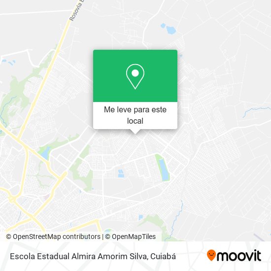 Escola Estadual Almira Amorim Silva mapa