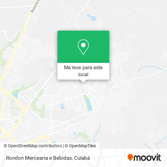 Rondon Mercearia e Bebidas mapa