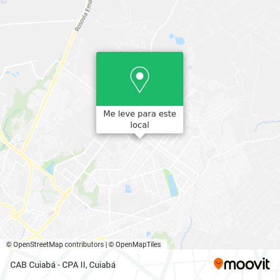 CAB Cuiabá - CPA II mapa