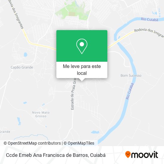 Ccde Emeb Ana Francisca de Barros mapa