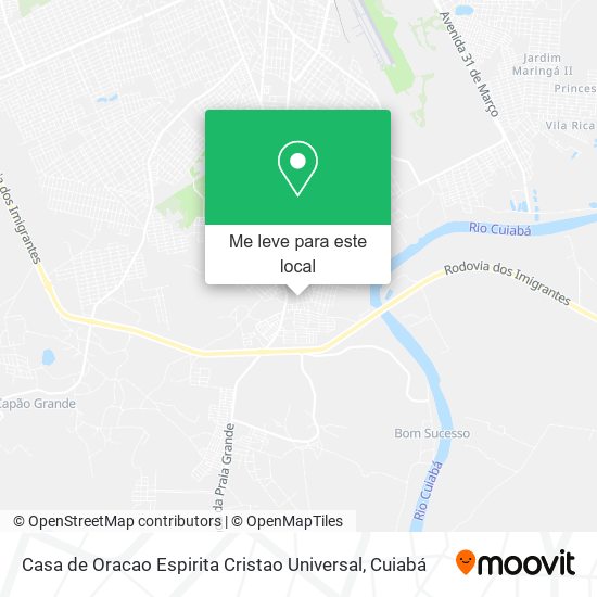 Casa de Oracao Espirita Cristao Universal mapa