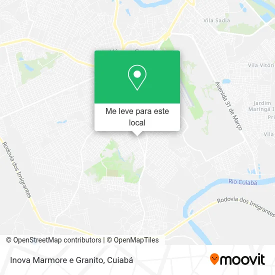 Inova Marmore e Granito mapa