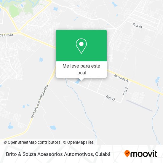 Brito & Souza Acessórios Automotivos mapa