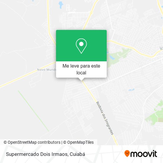 Supermercado Dois Irmaos mapa