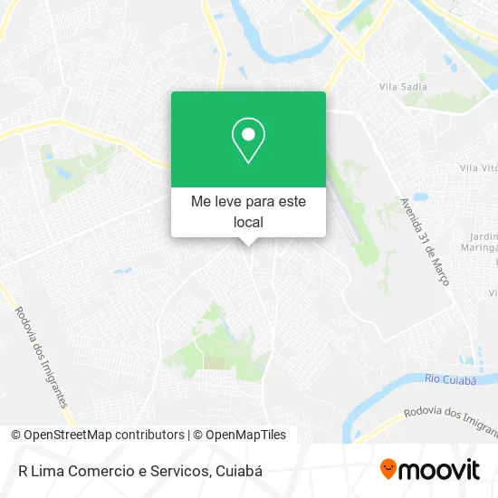 R Lima Comercio e Servicos mapa