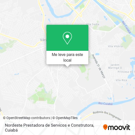 Nordeste Prestadora de Servicos e Construtora mapa