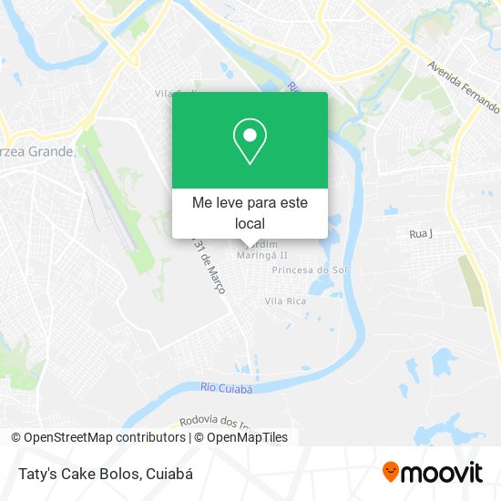 Taty's Cake Bolos mapa