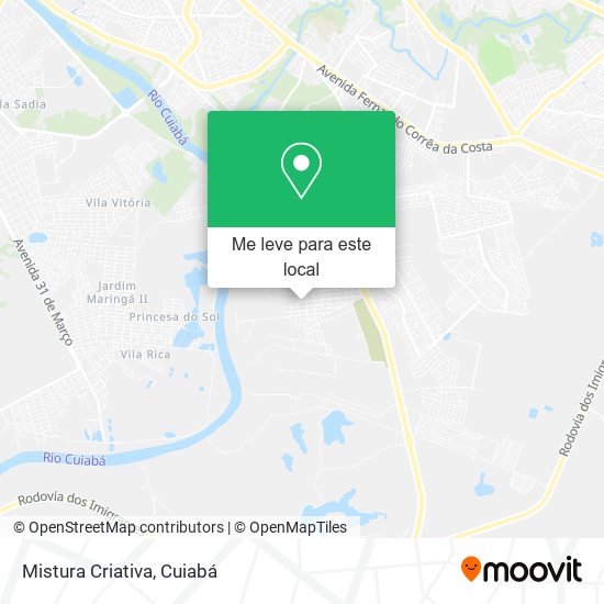 Mistura Criativa mapa