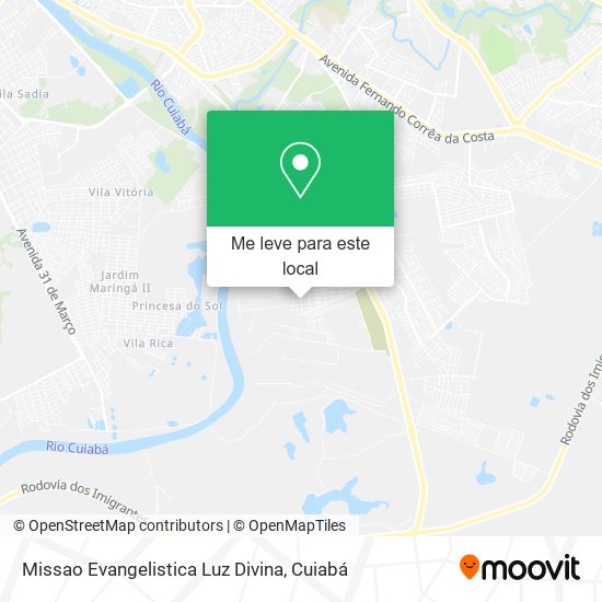Missao Evangelistica Luz Divina mapa