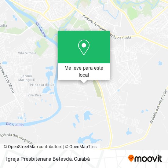Igreja Presbiteriana Betesda mapa