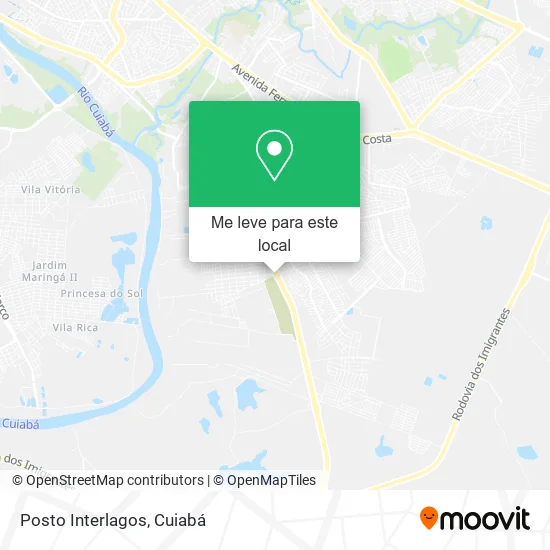 Posto Interlagos mapa