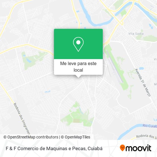F & F Comercio de Maquinas e Pecas mapa