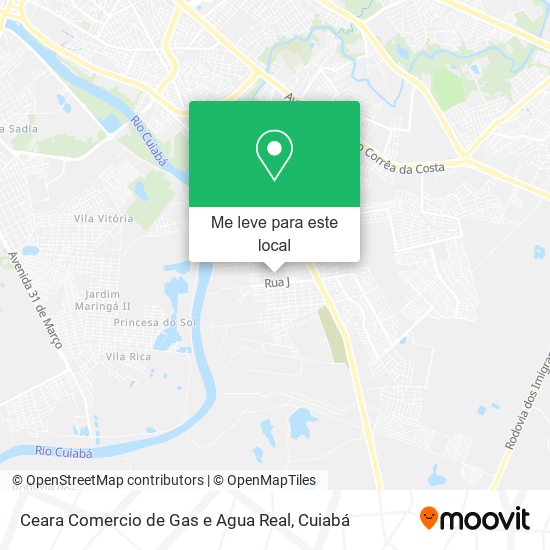 Ceara Comercio de Gas e Agua Real mapa