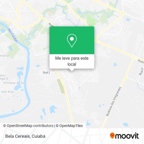Bela Cereais mapa