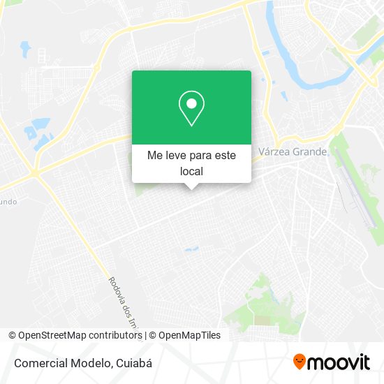 Comercial Modelo mapa