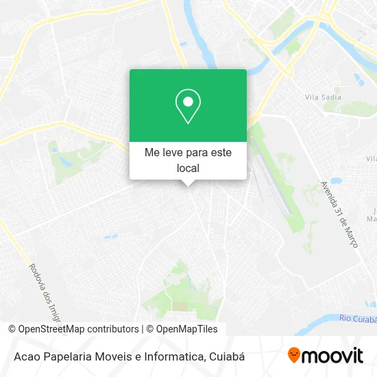 Acao Papelaria Moveis e Informatica mapa